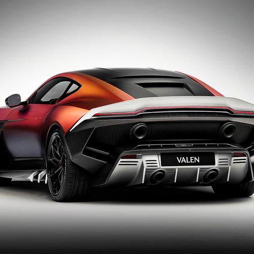 2028 Aston Martin Valen Rear View